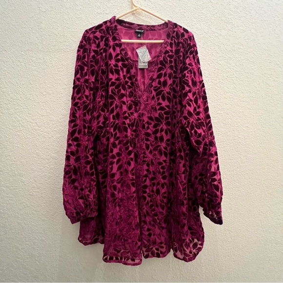 Torrid Curve Tops - Torrid Velvet Tunic Top